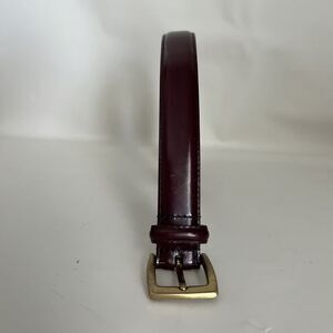 Coach | Accessories | Coach Burgundy Cowhide Leather Mens Dressbelt 392  Brass Buckle Size 36 | Poshmark